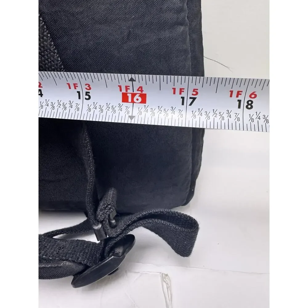 Kipling Seoul Backpack Black Tonal Nylon Laptop Bag w/ Monkey Keychain